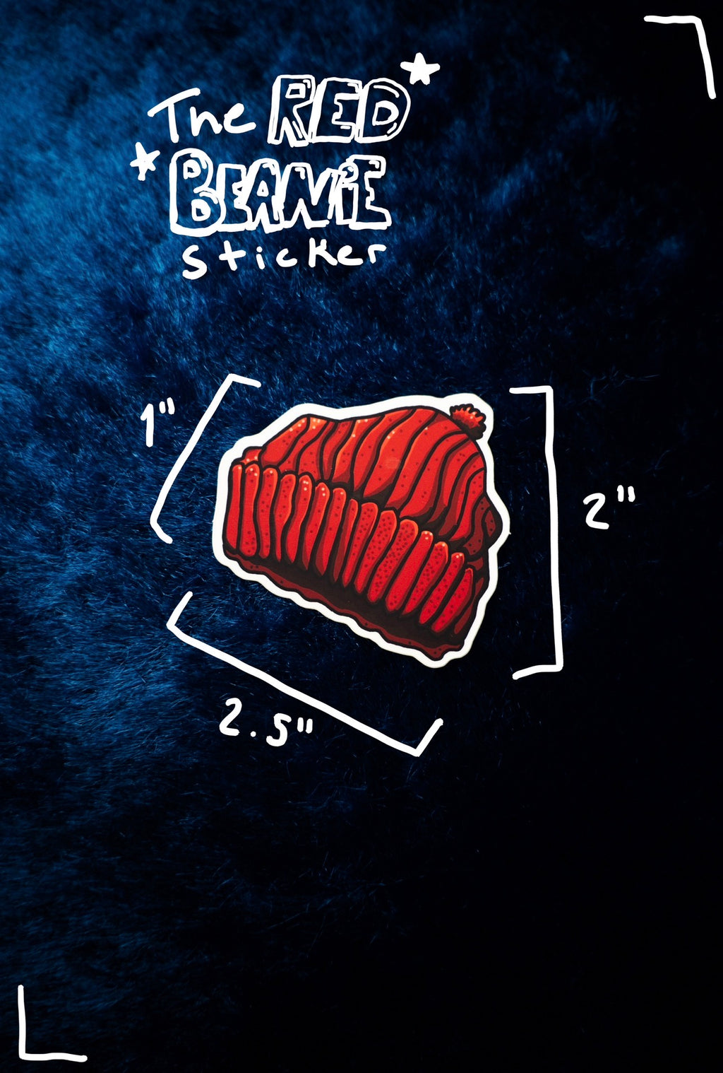 Red Beanie Sticker